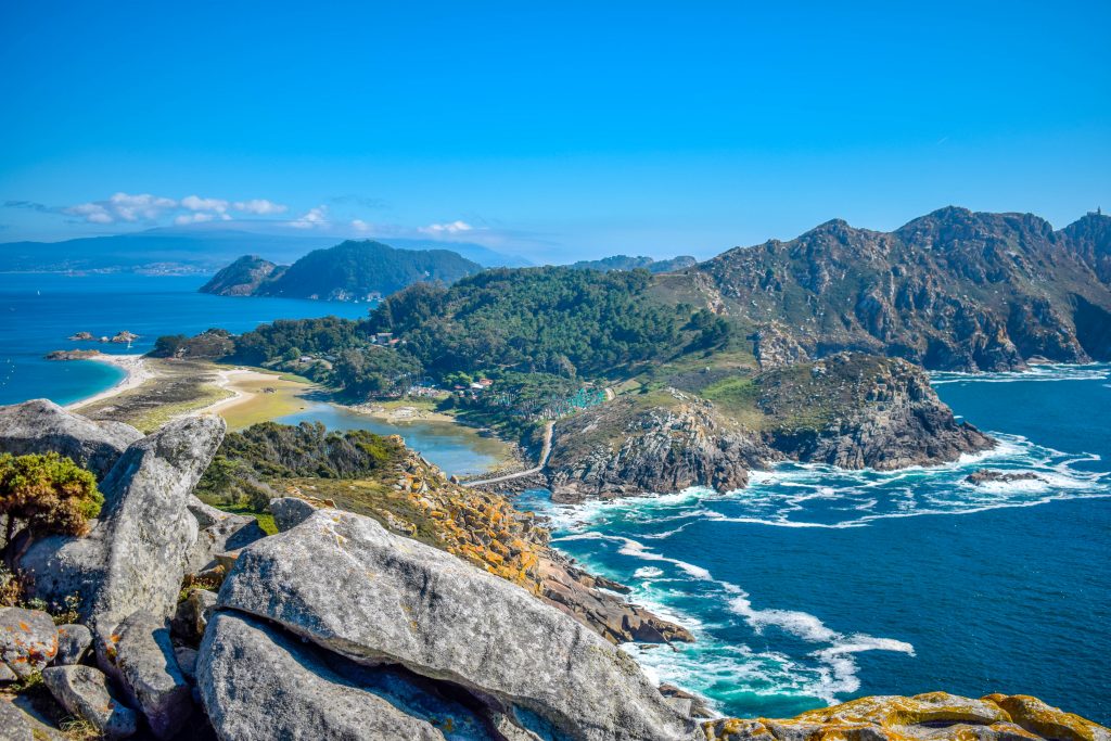 Islas,Cies,,Vigo,,Spain.,Vigo,Estuarys,Greatest,Treasure.,Galicia.,Island